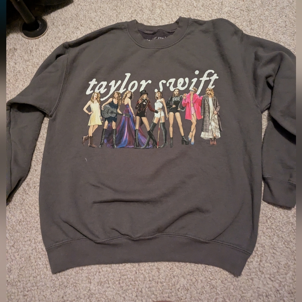 Taylor Swift Eras dark gray Pullover Sweatshirt - From Folklore Era